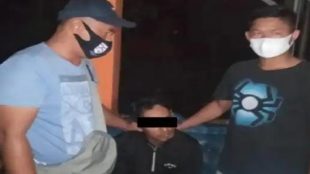 Tersangka RY saat di amankan Satreskrim Polres Kepahiang Polda Bengkulu pada Jum'at 11/12/2020