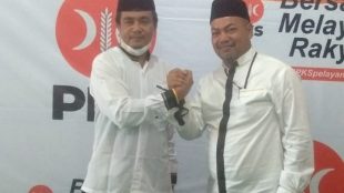 Ketua DPD PKS masa bakti 2015-2020 Muhammad Syukur (kiri) dan Al Kusairi Nasution (dok. KM)