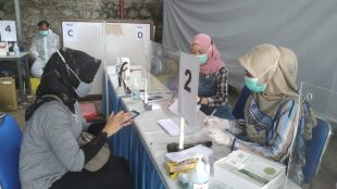 Layanan rapid test antigen di Stasiun KA Purwokerto, Jawa Tengah (dok. KM)