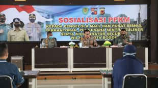 Sosialisasi PPKM Kepada Pengelola Mall Dan Pusat Bisnis, Perkantoran, Pengusaha Kuliner (dok. KM)