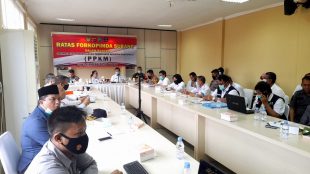 Rapat Terbatas Forkopimda Subang di Ruang Vicon Kapolres Subang, Rabu 3/2/2021 (dok. KM)