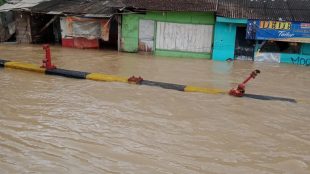 Banjir di Jl. Pantura Pamanukan, Kabupaten Subang (dok. KM)