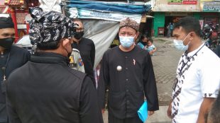 Camat Bogor Tengah Abdul Wahid saat monitoring wilayah (dok. KM)