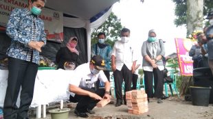 Peletakan batu pertama Sentra Kuliner Malabar, Kamis 25/2/2021 (dok. KM)