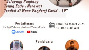 Agenda webinar nasional bertajuk "Selayang Pandang Tenun Ende" (dok. KM)