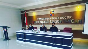 Kecamatan Bogor Tengah, Kota Bogor, saat acara pembinaan pelaku UMKM di Aula Kecamatan Bogor Tengah, Kamis 8/4/2021 (dok. KM)