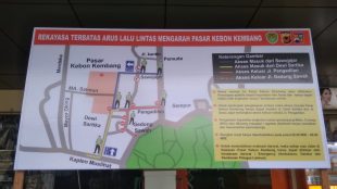 Rekayasa arus Lalu lintas Pasar Kebon Kembang, Kota Bogor (dok. KM)