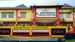Gedung kantor Dinas Pendidikan Kabupaten Lampung Utara (dok. KM)