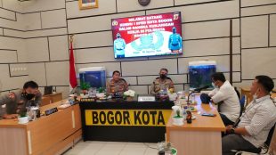 Audensi Pengurus dan panitia Konferensi PWI Kota Bogor dengan Polresta Bogor Kota Senin 28/08/2021 (dok. KM)