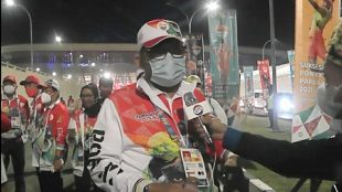 Sekda Provinsi Jambi di acara pembukaan PON XX Papua mewakili Gubernur Jambi (dok. KM)