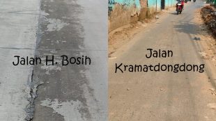Kondisi Jalan H. Bosih dan Jalan Kramatdondong, Kabupaten Bekasi (dok. KM)