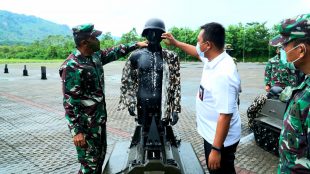 Dinas Penelitian dan Pengembangan TNI AD (Dislitbangad) melaksanakan Uji Fungsi Prototipe Robot Training Tembak Reaksi Integrated Program Litbanghan TA 2021 bertempat di Pusdikif Kodiklatad Cipatat, Kamis 28/10. (Istimewa)