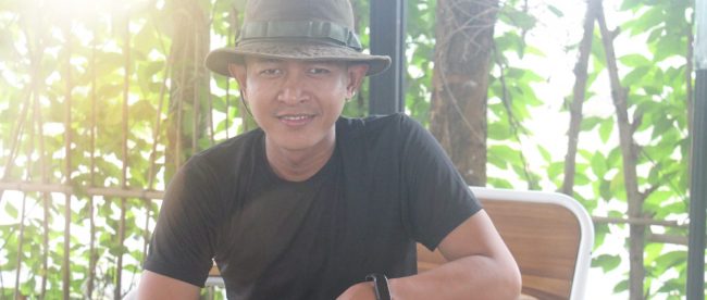 Ketua AGJT (Aliansi Gerakan Jalur Tambang) Junaedi Adhi Putra, Saat Ditemui Di Kecamatan Rumpin Bogor, Kamis Siang (28/10/2021) (Dok : Hari Setiawan Muhammad Yasin/KM)