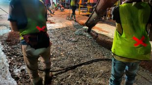 Lokasi proyek betonisasi di Perum Taman Alamanda Jln Utama RW12 (dok. KM)