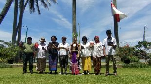 Suasana Pembacaan Deklarasi Kilau Budaya Indonesia (KBI) di Taman Kaldera, Kota Depok (dok. KM)