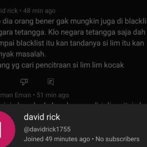 komentar miring buzzer anti Alvin Lim di Uya Kuya kanal Youtube, Sabtu (27/11/2022)