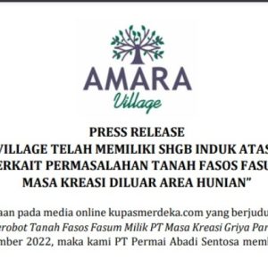 Klarifikasi Amara Village