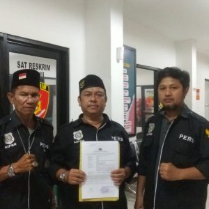 Ketum AIPBR laporkan kasus penganiayaan dan pengeroyokan ke Polres Bogor, Senin (30/1/2023)