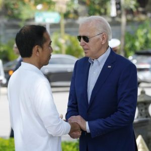 joe Biden bertemu Joko Widodo (Foto: AP/Alex Brandon)